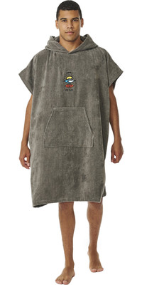 2024 Rip Curl Mens Logo Hooded Towel Changing Robe / Poncho 00GMTO - Bleu